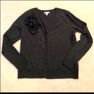 New York & Co. Black V Neck Sweater Woman’s L